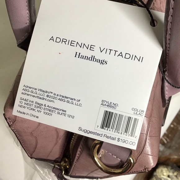 ADRIENNE VITTADINI | Croco Satchel Lilac - Picture 15 of 15